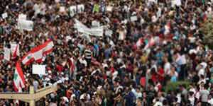 CENTRO DE CAPITAL LIBANESA SIGUE SITIADO TRAS VIOLENTAS PROTESTAS