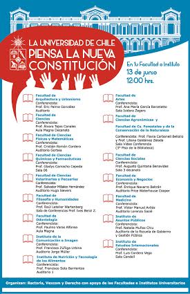 U. DE CHILE REALIZARÁ CHARLAS SIMULTÁNEAS SOBRE EL PROCESO CONSTITUYENTE EN TODAS SUS FACULTADES E INSTITUTOS
