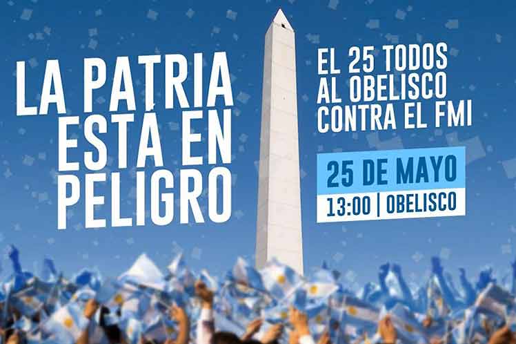 ACTORES ARGENTINOS CONTRA EL FMI, RESPALDAN MARCHA EN EL OBELISCO