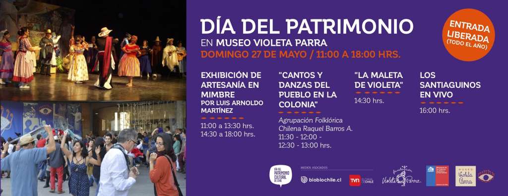 DANZAS COLONIALES Y CUECA EN VIVO EN EL DÍA DEL PATRIMONIO DEL MUSEO VIOLETA PARRA
