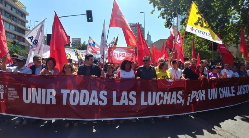 Convocan en Chile a amplia jornada nacional de protesta