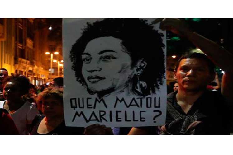 RECLAMAN EN BRASIL JUSTICIA POR ASESINATO DE MARIELLE FRANCO