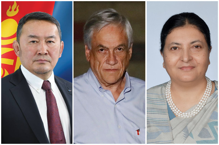 PRESIDENTES DE CHILE, MONGOLIA Y NEPAL EN VISITAS OFICIALES A CHINA