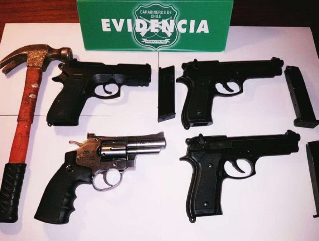 Proponen en Chile prohibir venta de armas