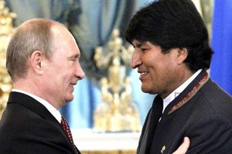 Evo Morales expresa confianza del Estado y pueblo bolivianos en Rusia