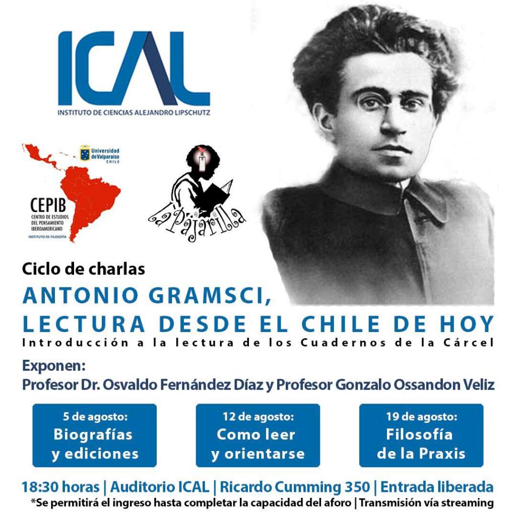 ICAL dará inicio este lunes a un ciclo de charlas sobre el filósofo marxista Antonio Gramsci