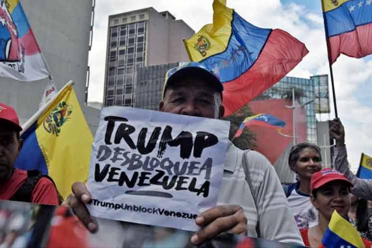 Venezolanos preparan jornada mundial contra el bloqueo de EE.UU