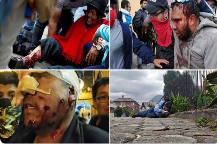 Denuncian indígenas de Ecuador muerte de manifestantes durante huelga