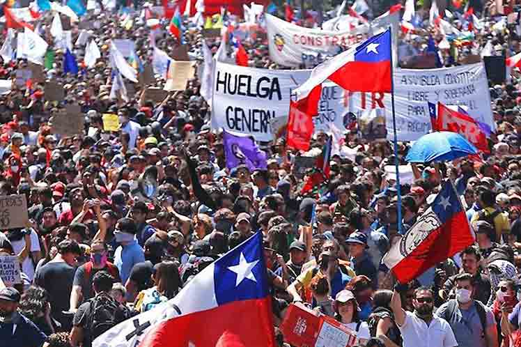 Protestas y agenda de seguridad del gobierno marcan semana en Chile
