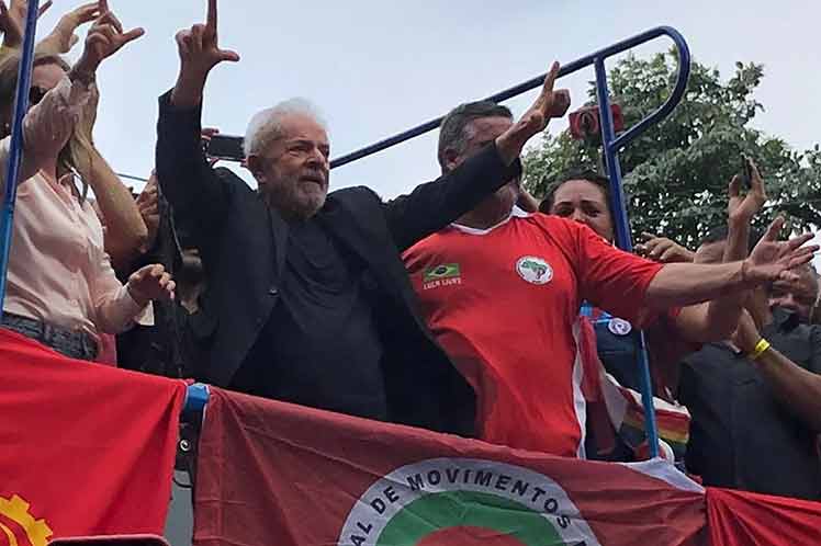 Reencuentro del Partido de los Trabajadores con su fundador Lula