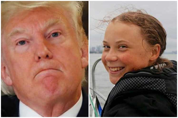 Trump lanza críticas contra activista sueca Greta Thunberg