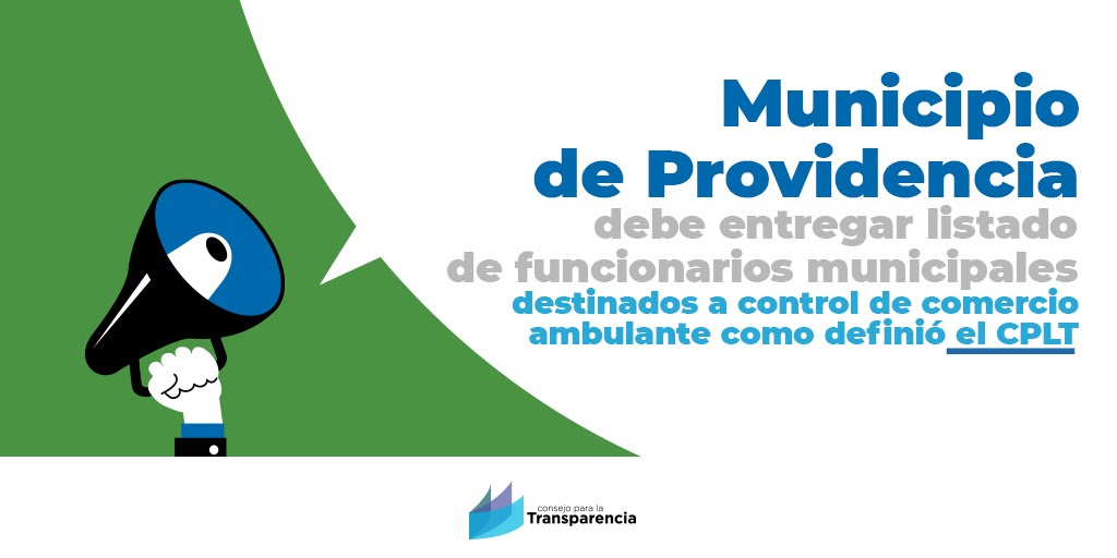 Municipio de Providencia deberá entregar listado de funcionarios municipales destinados a control de comercio ambulante como definió el CPLT