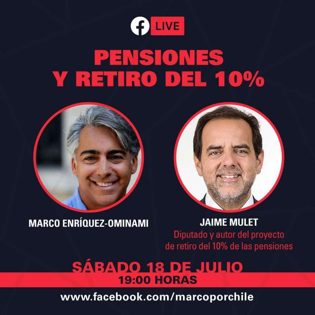 Pensiones y retiro del 10%: Una conversación entre Marco Enríquez  y Jaime Mulet…ver video