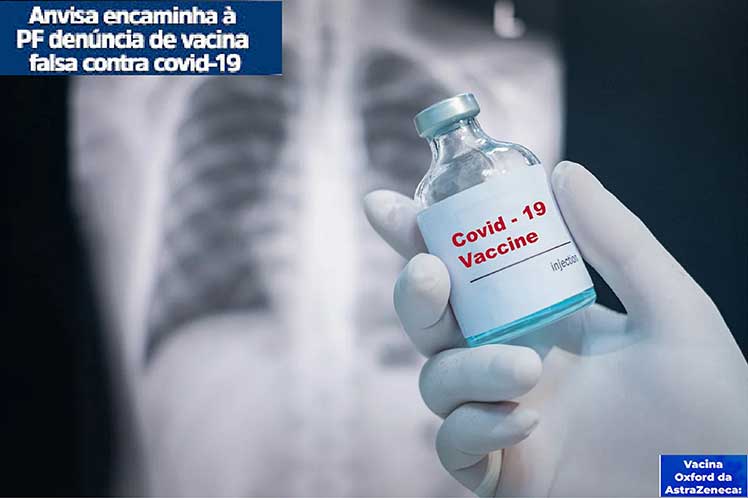 Denuncian en Brasil venta de vacuna falsa contra Covid-19
