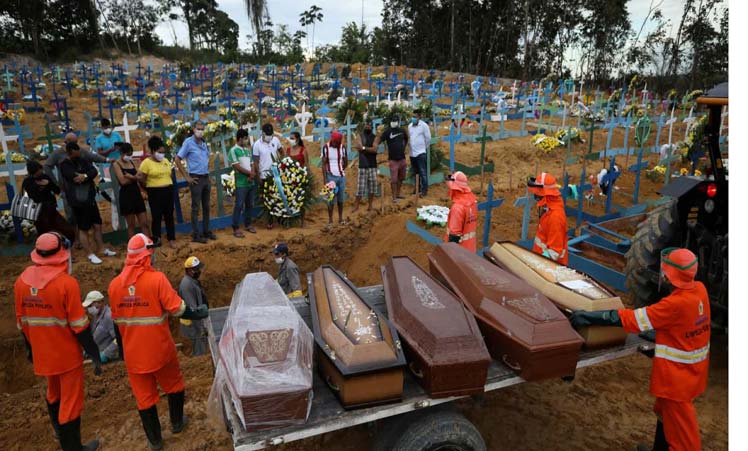 Más de 196 mil muertes en Brasil por Covid-19
