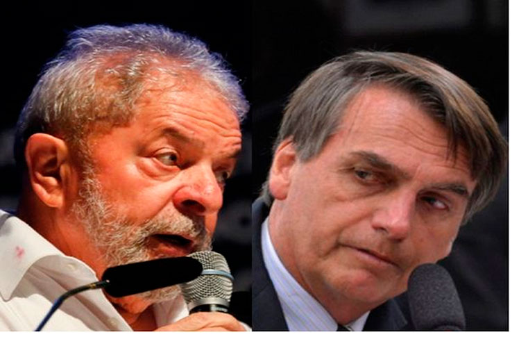 Lula derrotaría a Bolsonaro de celebrarse hoy elecciones en Brasil