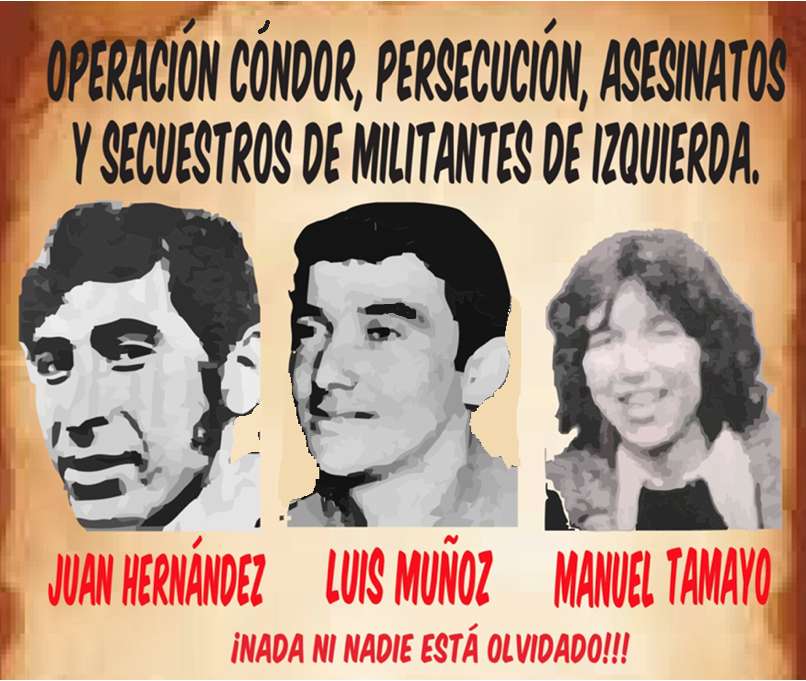 Por Ricardo Klapp: Homenaje a Tres Luchadores Sociales,  Detenidos Desaparecidos