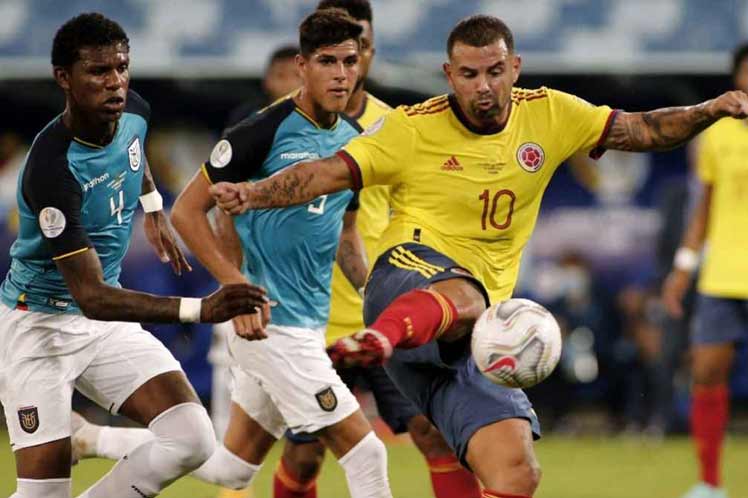 Colombia derrotó 1-0 a Ecuador en Copa América en Brasil