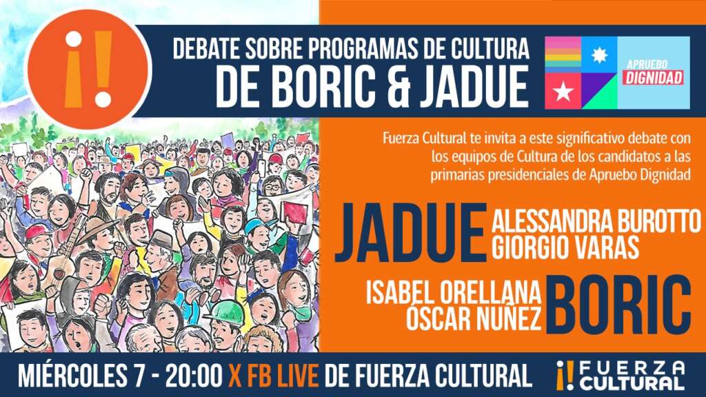 Inédito debate sobre Cultura en los programas  de gobierno de Boric y Jadue
