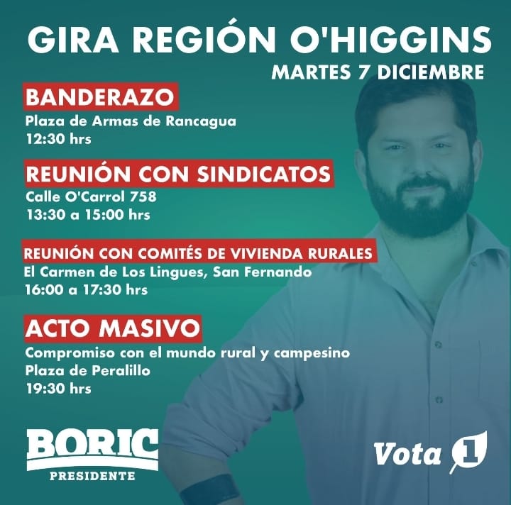 Gabriel Boric se reunirá con el Mundo Campesino en la región de O’Higgins
