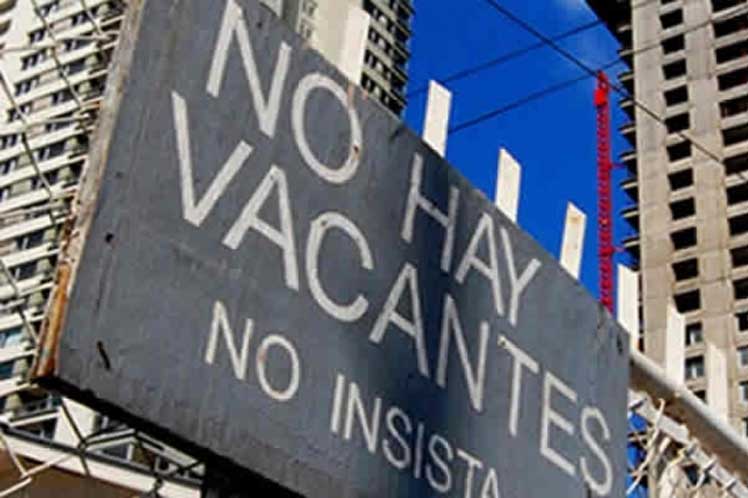 Reportan nuevo incremento del desempleo en Chile