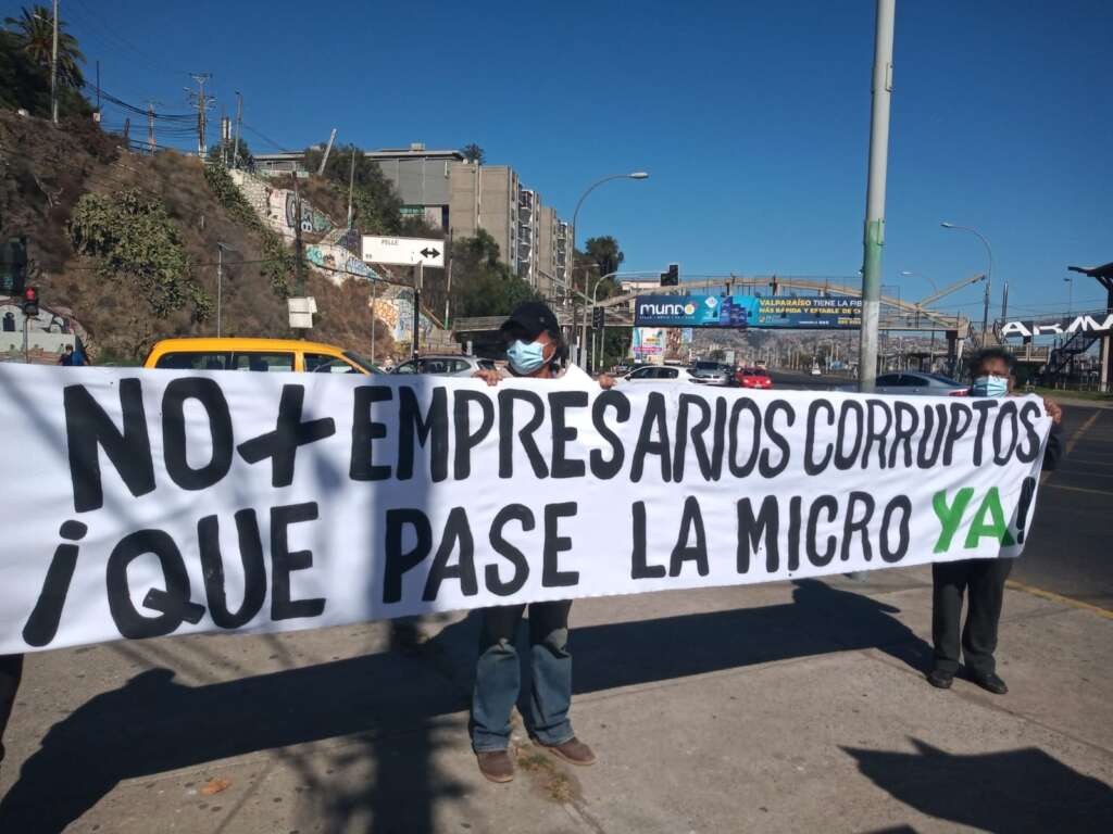 Valparaíso: Lanzan campaña #QuePaseLaMicro ante crisis del transporte público