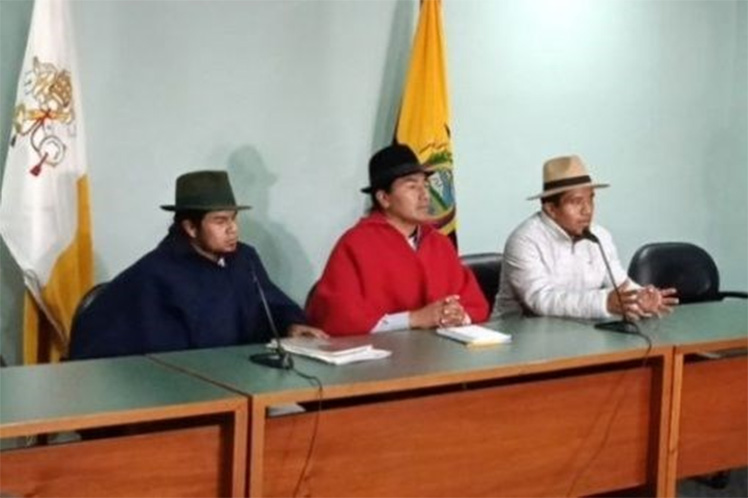 Primer acuerdo entre Gobierno e indígenas de Ecuador