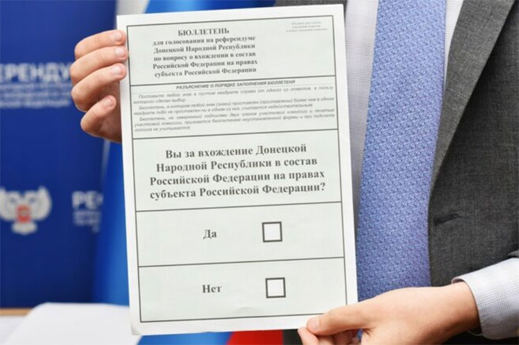 Comienza referendo de adhesión a Rusia en regiones ucranianas