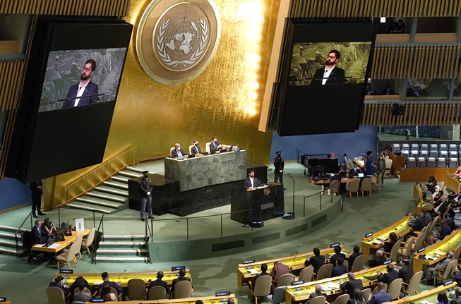 Gabriel Boric advirtió en ONU sobre peligros del cambio climático