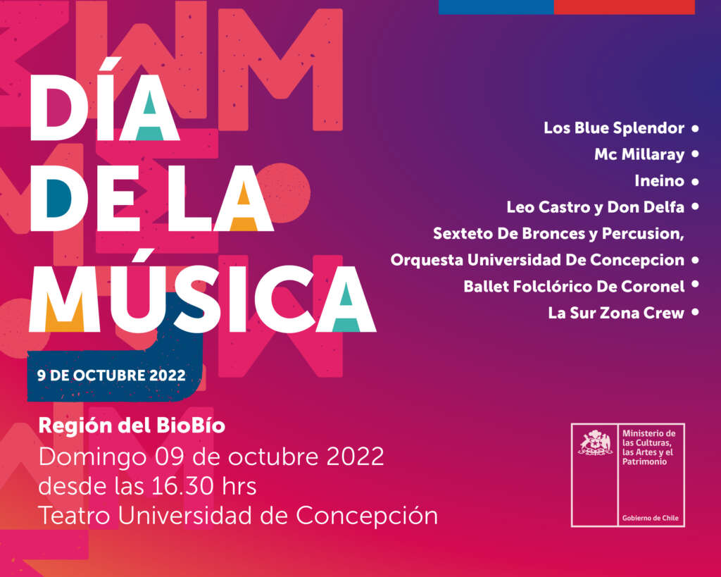 Día de la Música Chilena se celebrará gratis y sin restricciones sanitarias este 9 de octubre en el Teatro UdeC