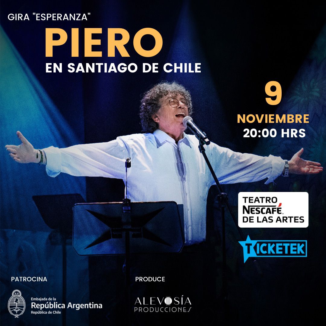 Piero en Chile  con gira llamada «Esperanza»