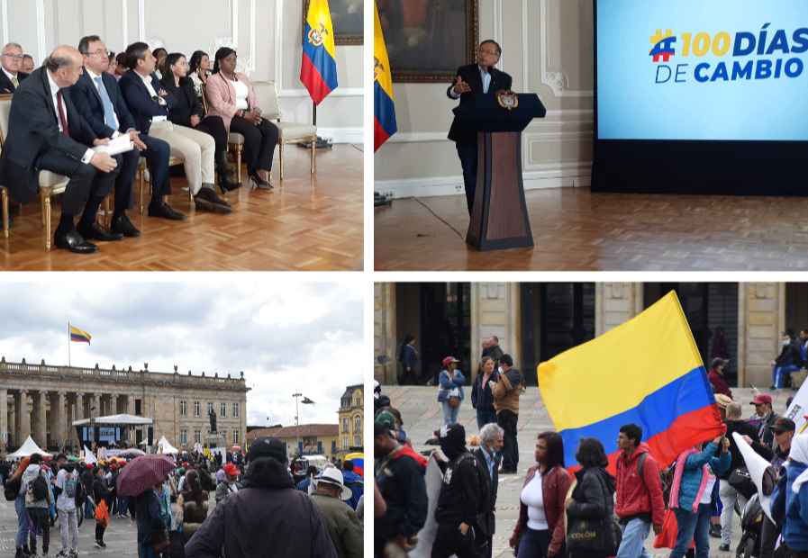 Pueblo colombiano celebró 100 días del gobierno del cambio