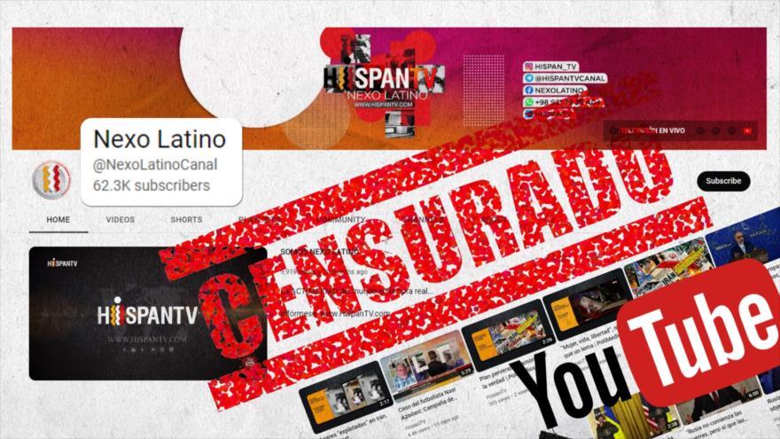 YouTube vuelve a bloquear acceso de HispanTV a su cuenta