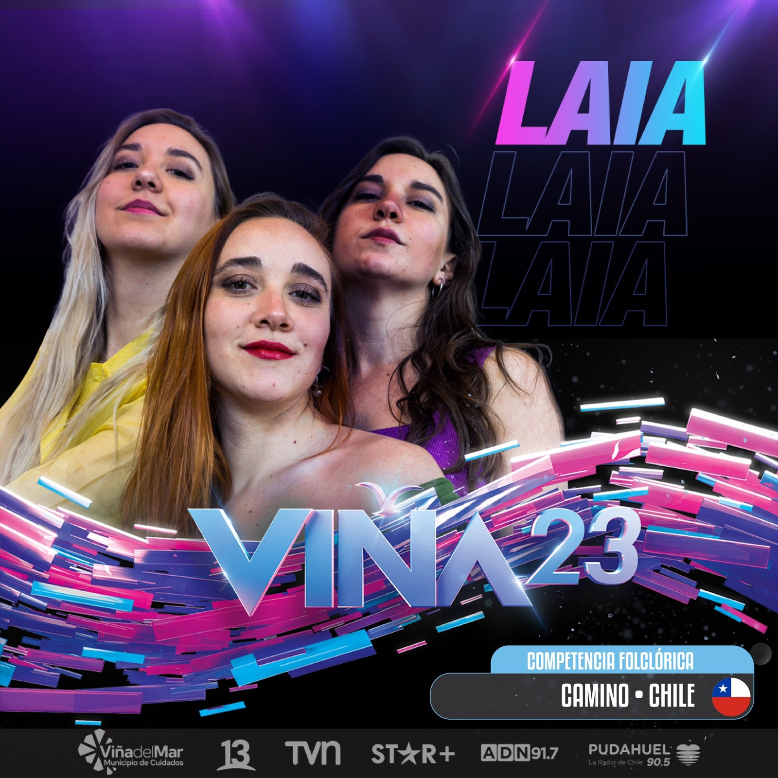 Laia representará a Chile en la competencia Folclórica del Festival de Viña