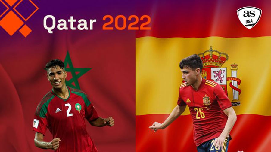 España sufre ante Marruecos en Mundial de fútbol