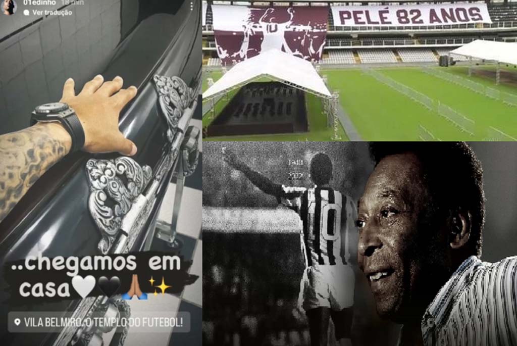 Brasileños dan último adiós al Rey Pelé