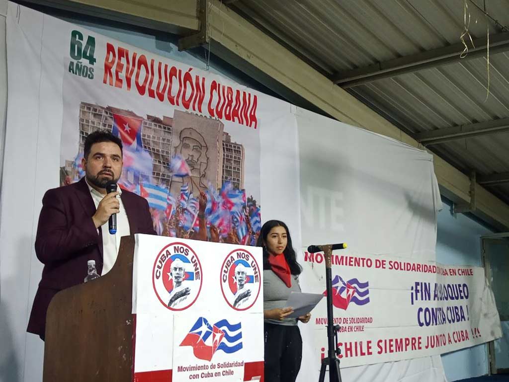 Celebran en Chile aniversario 64 de la Revolución Cubana