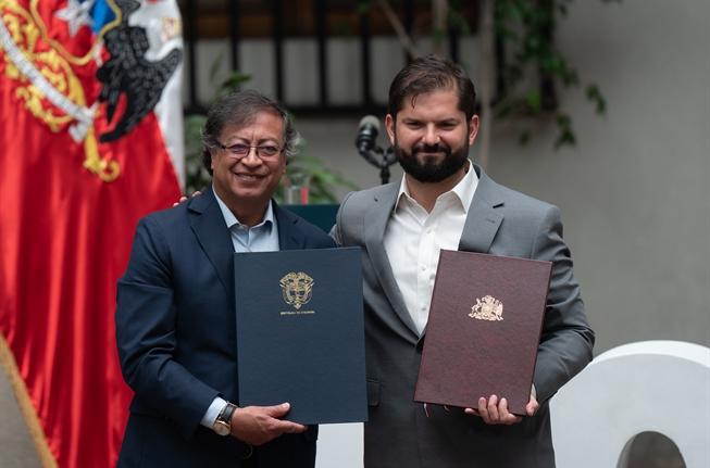 Chile y Colombia apuestan al fortalecimiento de la integración y la democracia