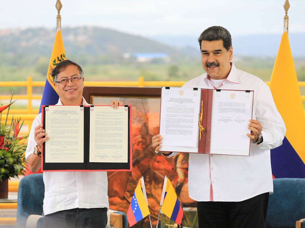 Acuerdo ratifica compromisos de presidentes de Venezuela y Colombia