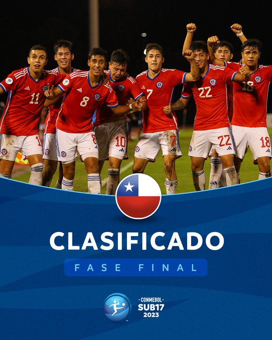Chile clasificó a hexagonal de sudamericano de fútbol sub-17