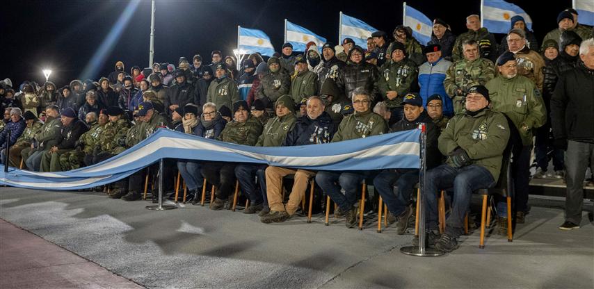 Argentina honra a los combatientes de la guerra de Malvinas