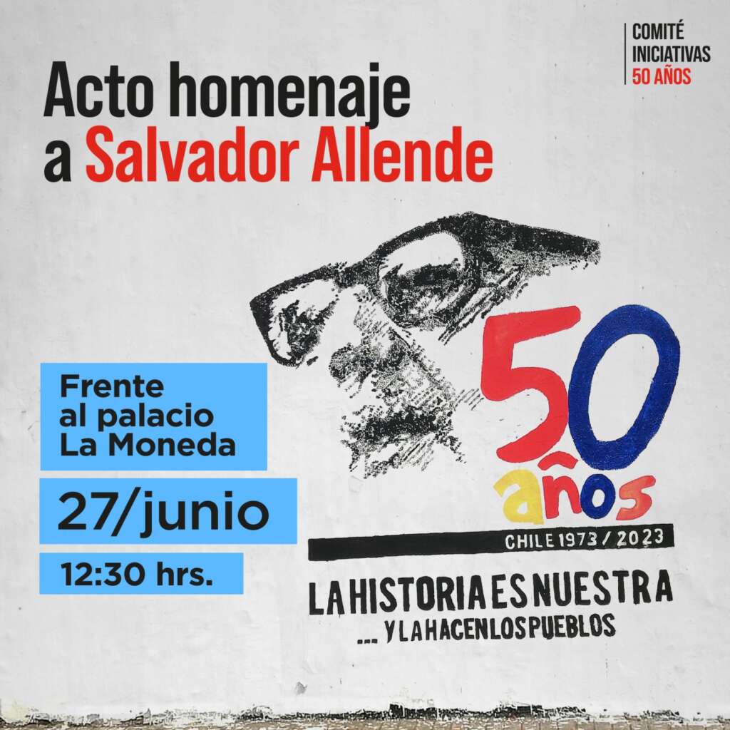 Invitan a homenajear a Salvador Allende