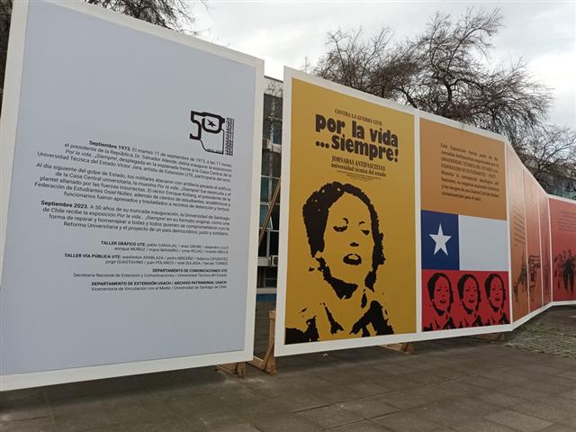 Universidad de Santiago abre exposición 50 años después del golpe