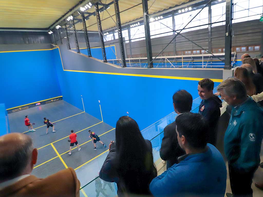 Inauguran canchas de pelota vasca para Juegos Santiago 2023