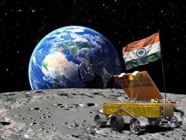 India llegó al polo sur de la Luna