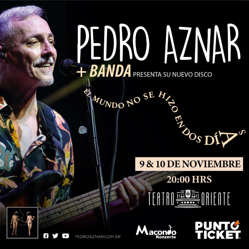 Pedro Aznar regresa a Chile para presentar su nuevo disco en dos fechas en el Teatro Oriente