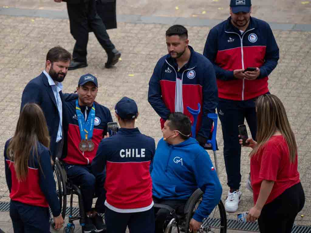 Recibieron en La Moneda al equipo chileno de los Parapanamericanos