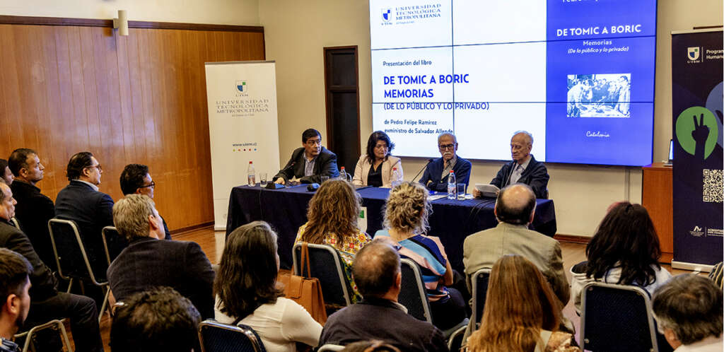 Ex Ministro del Presidente Salvador Allende presenta libro “De Tomic a Boric” en la UTEM