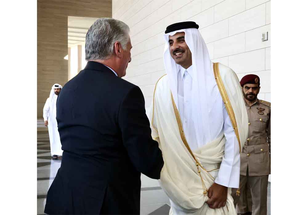 Emir de Qatar destacó conversaciones con presidente de Cuba