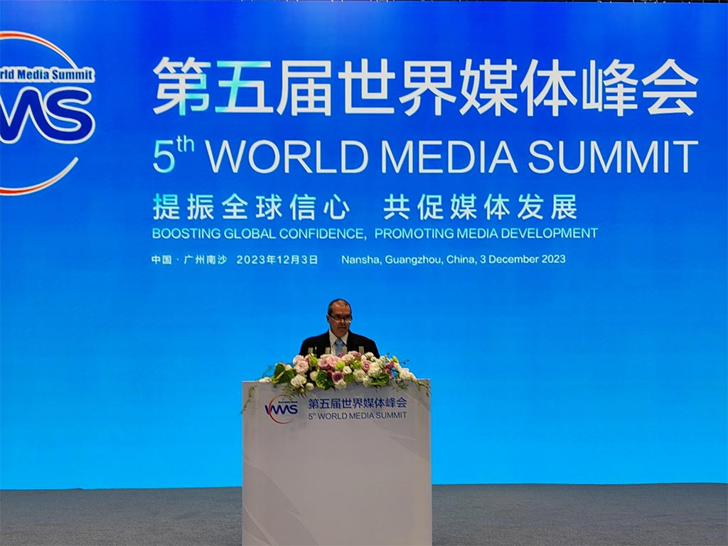 Prensa Latina defiende Sur Global en Cumbre Mundial de Medios, China